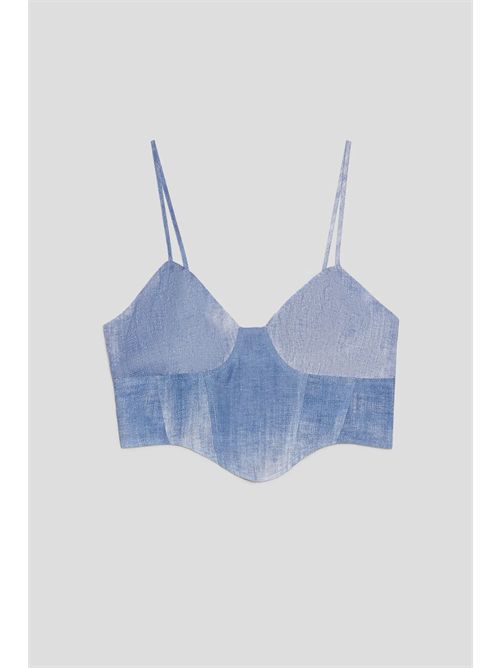 Denim print top ERMANNO FIRENZE | D48EL012EC0MF15600156